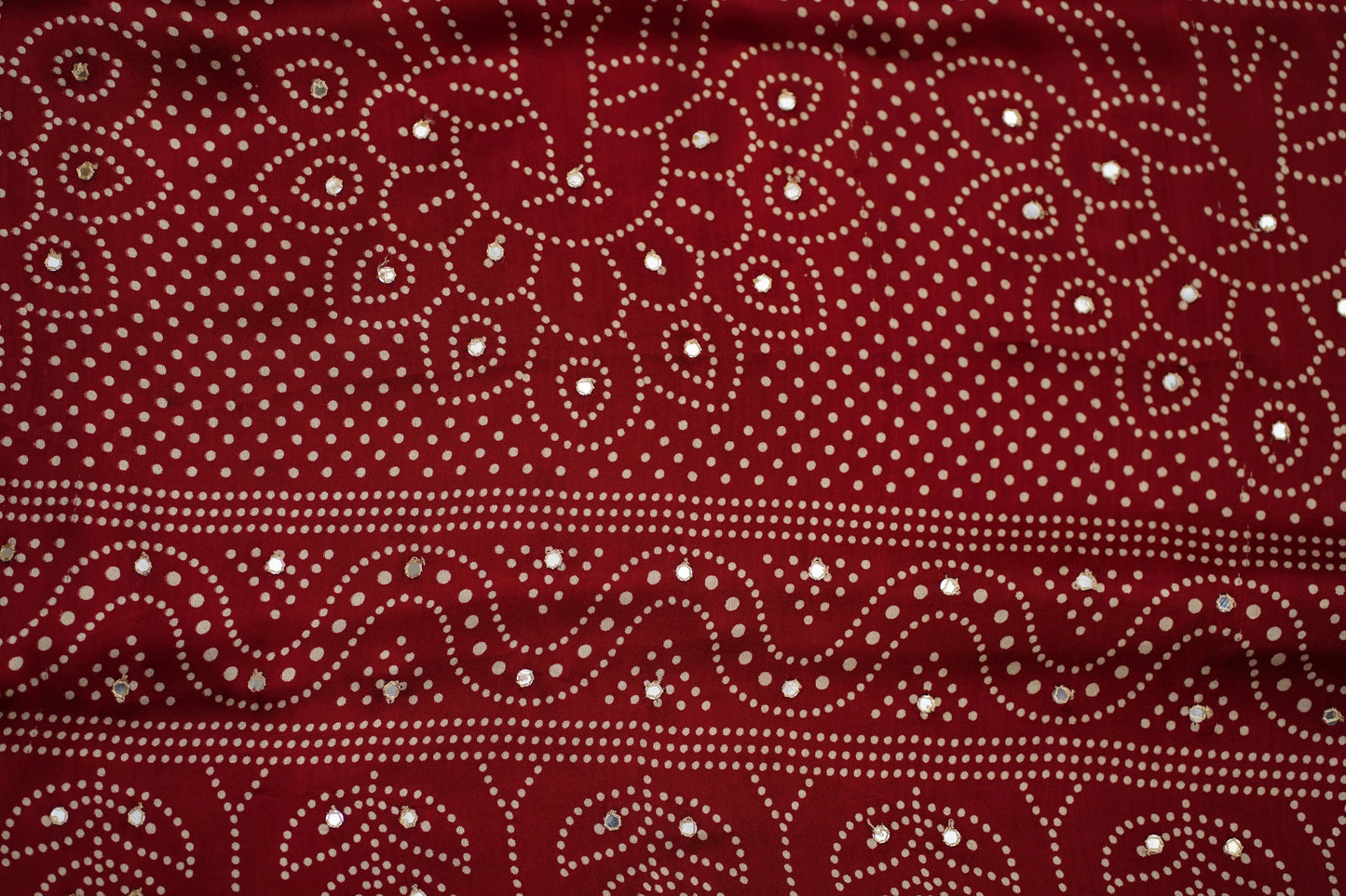 Kushmanda bandhani silk saree - laaki