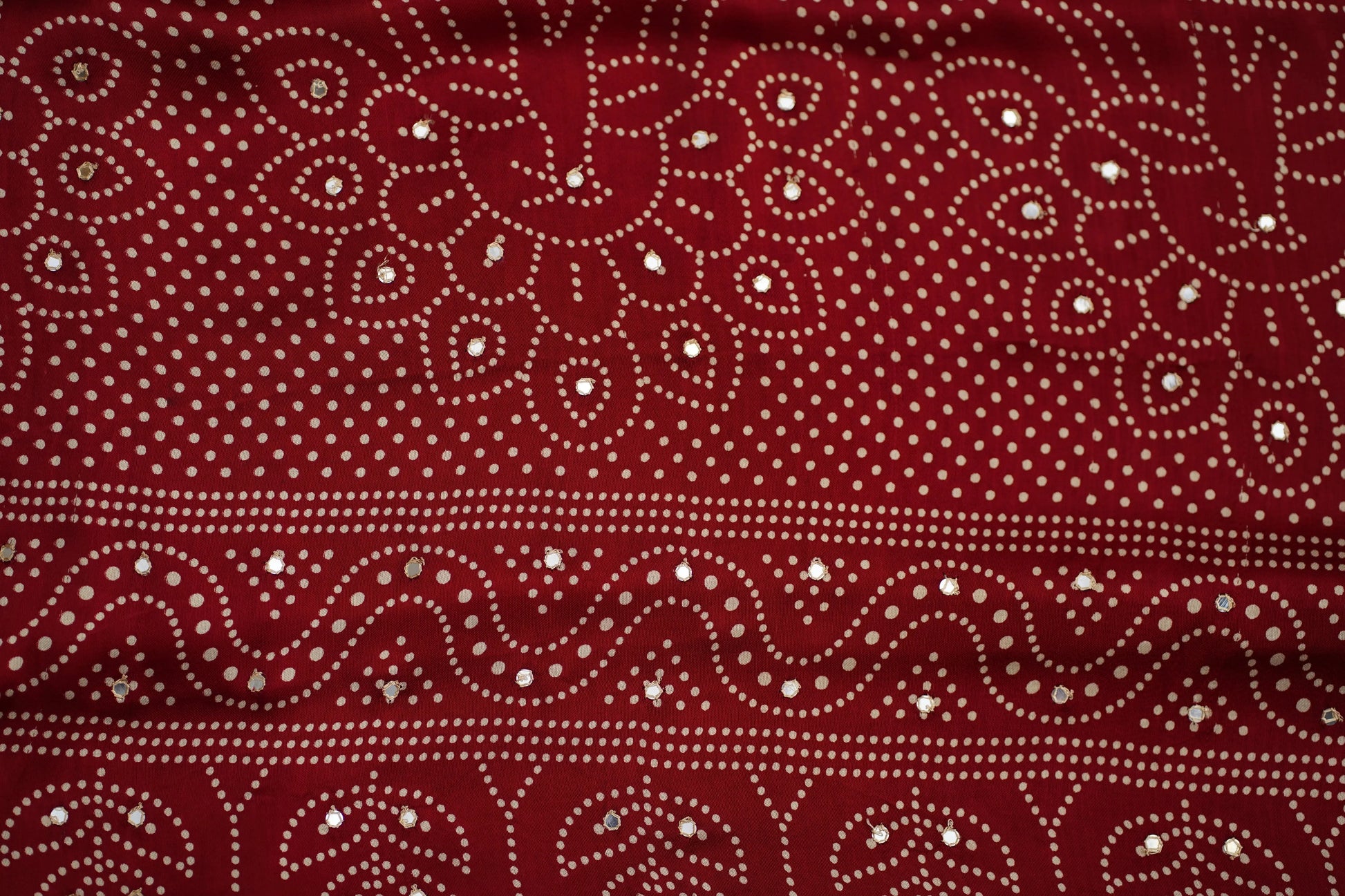 Kushmanda bandhani silk saree - laaki