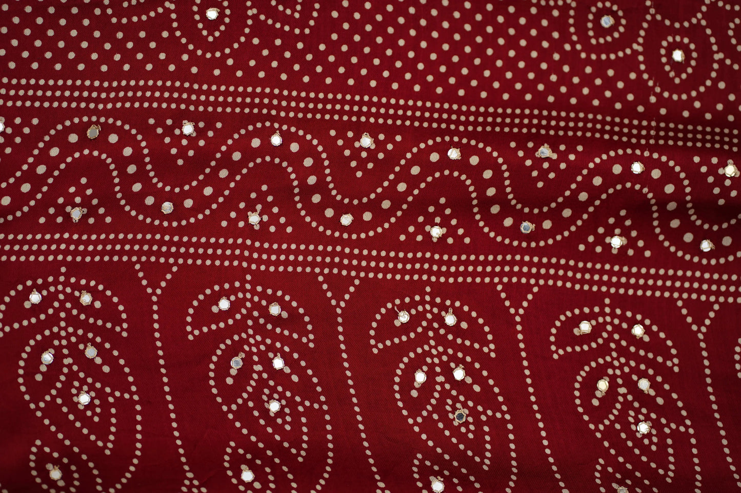 Kushmanda bandhani silk saree - laaki