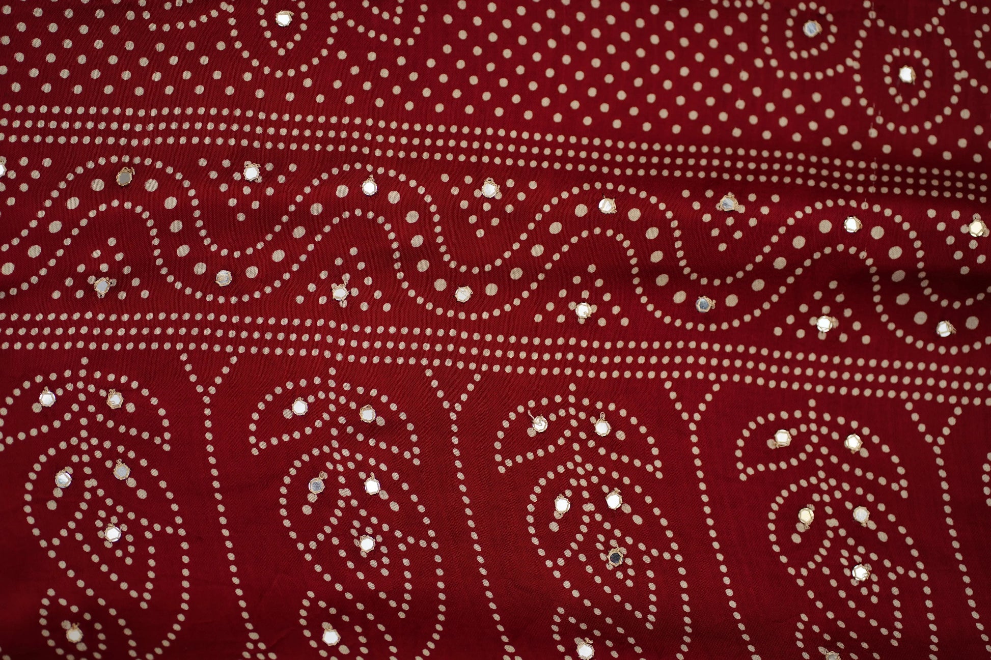 Kushmanda bandhani silk saree - laaki