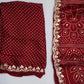 Kushmanda bandhani silk saree - laaki