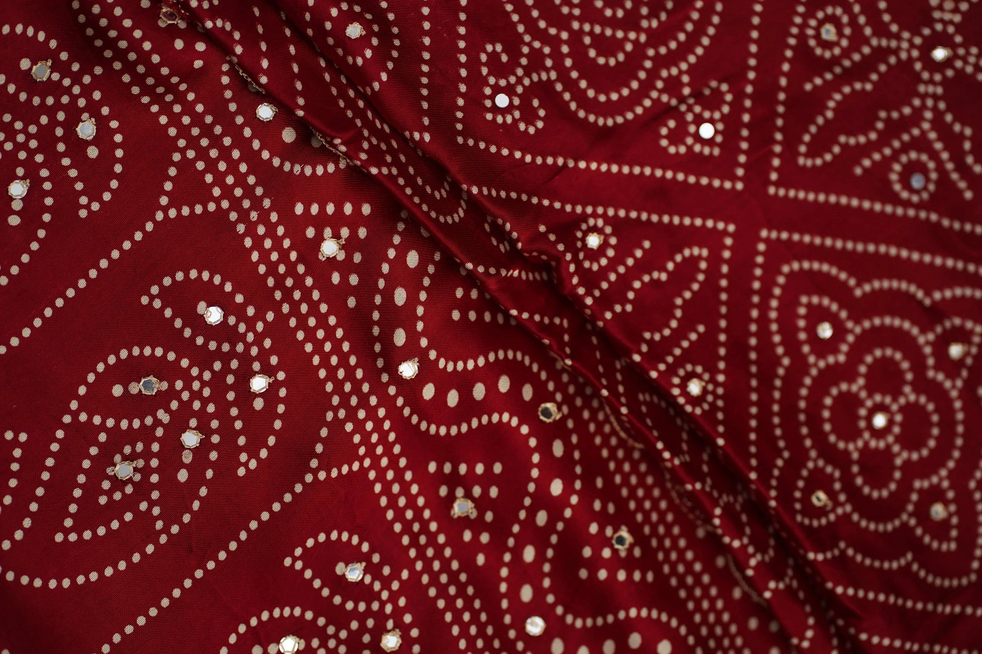 Kushmanda bandhani silk saree - laaki