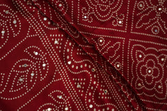 Kushmanda bandhani silk saree - laaki