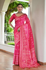 Lekha Banarasi Silk Saree laaki