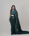 Jessi Green Khadi Saree
