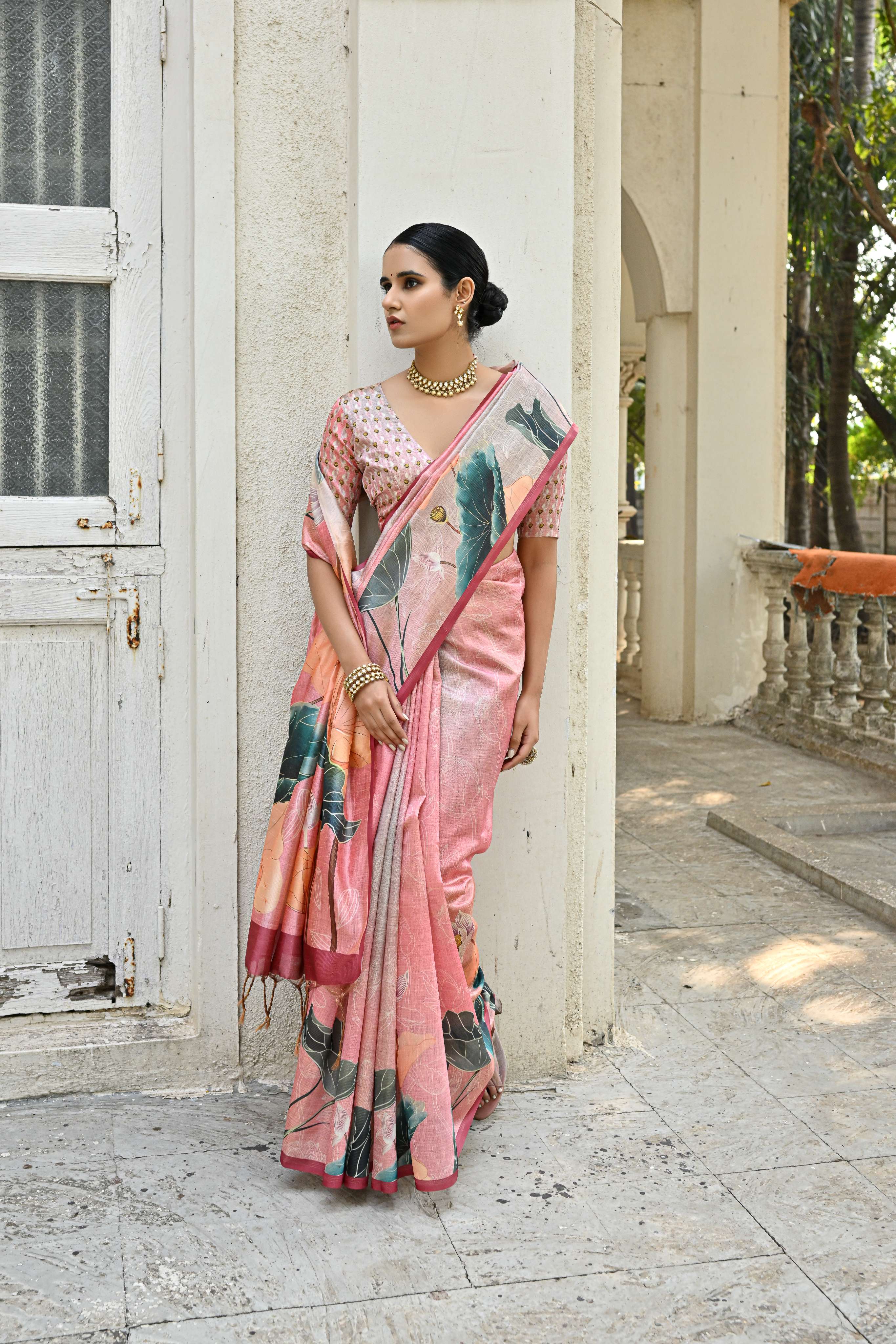 Ruchika Raw Silk Saree laaki