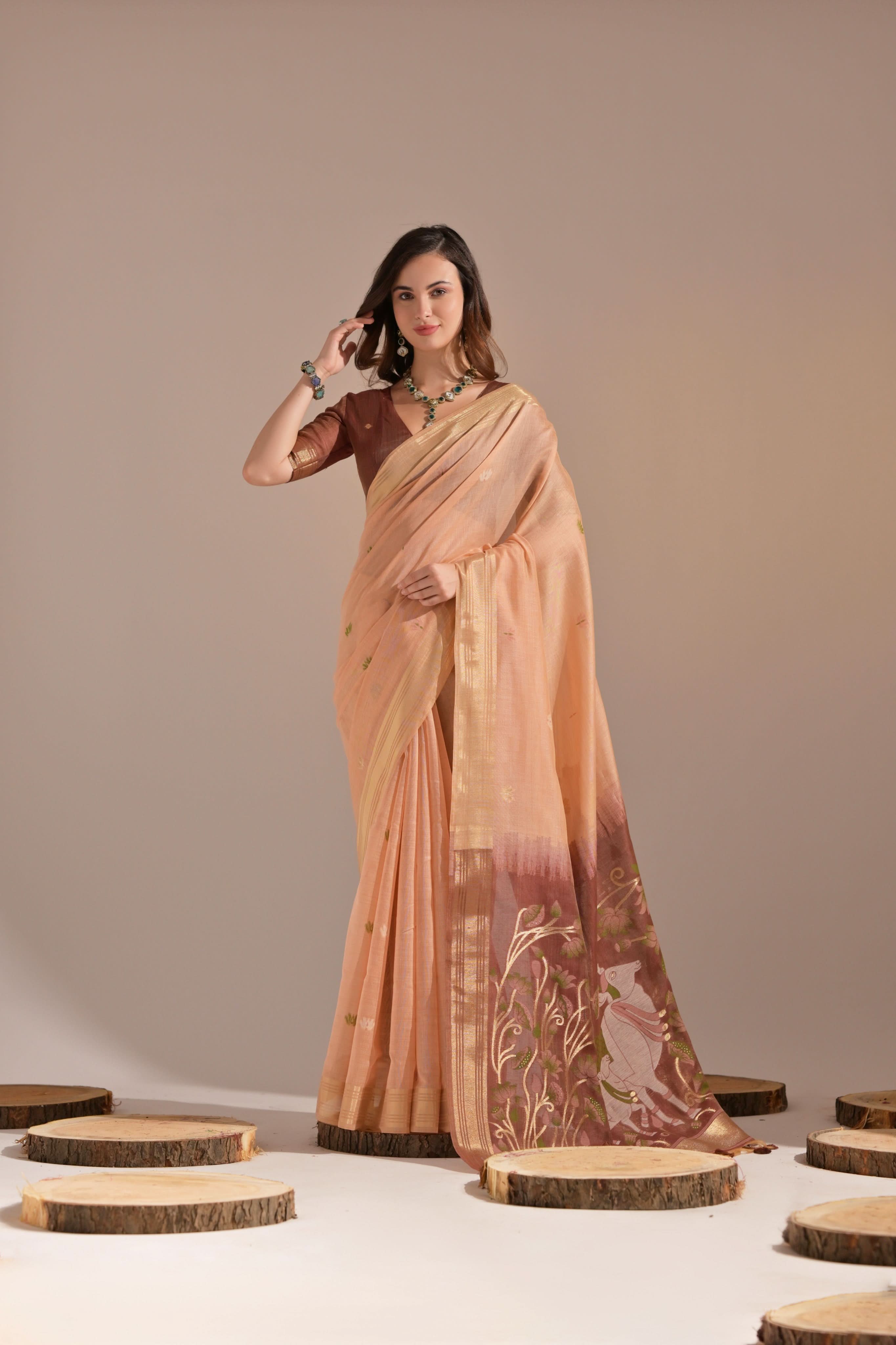Aishwarya Muga Saree laaki