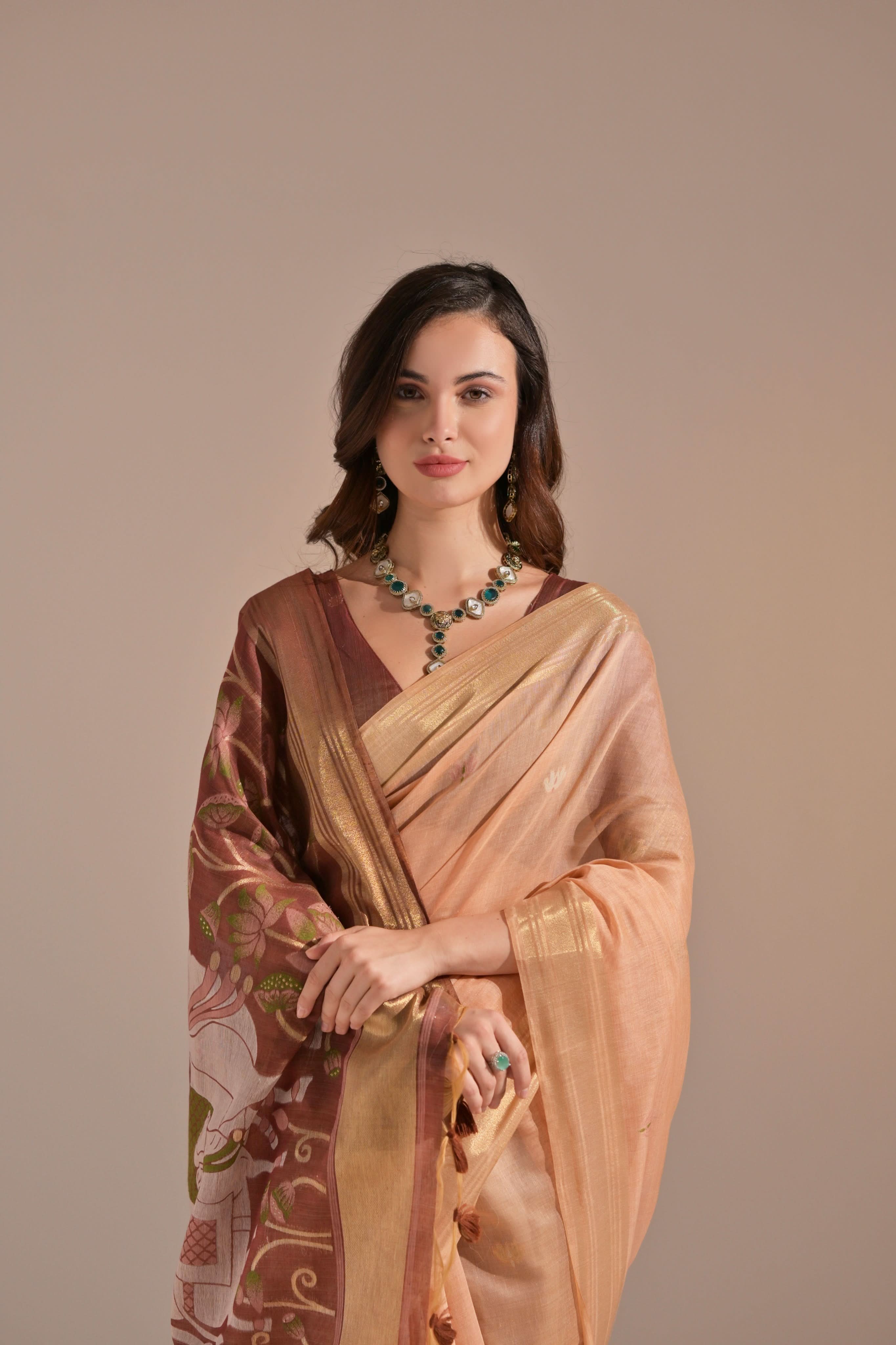 Aishwarya Muga Saree laaki