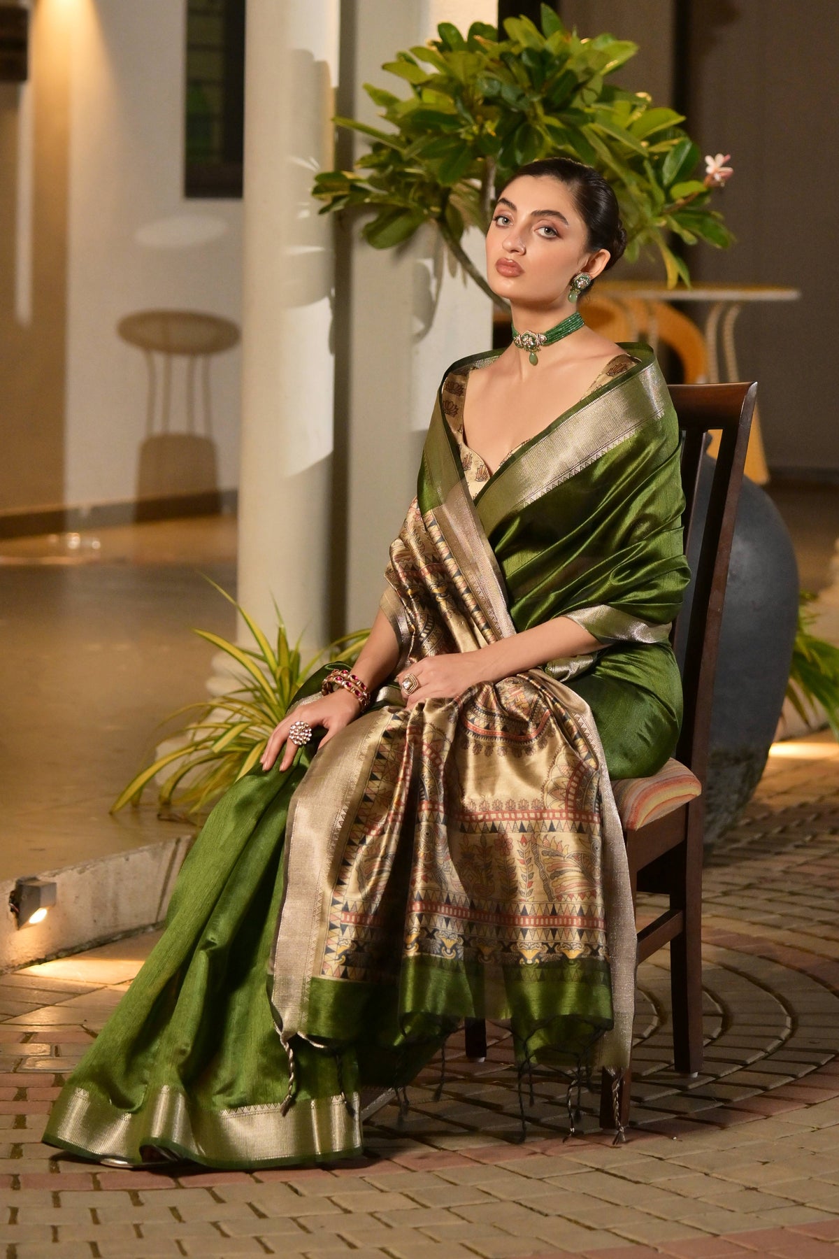 Amrutha tussur Silk laaki