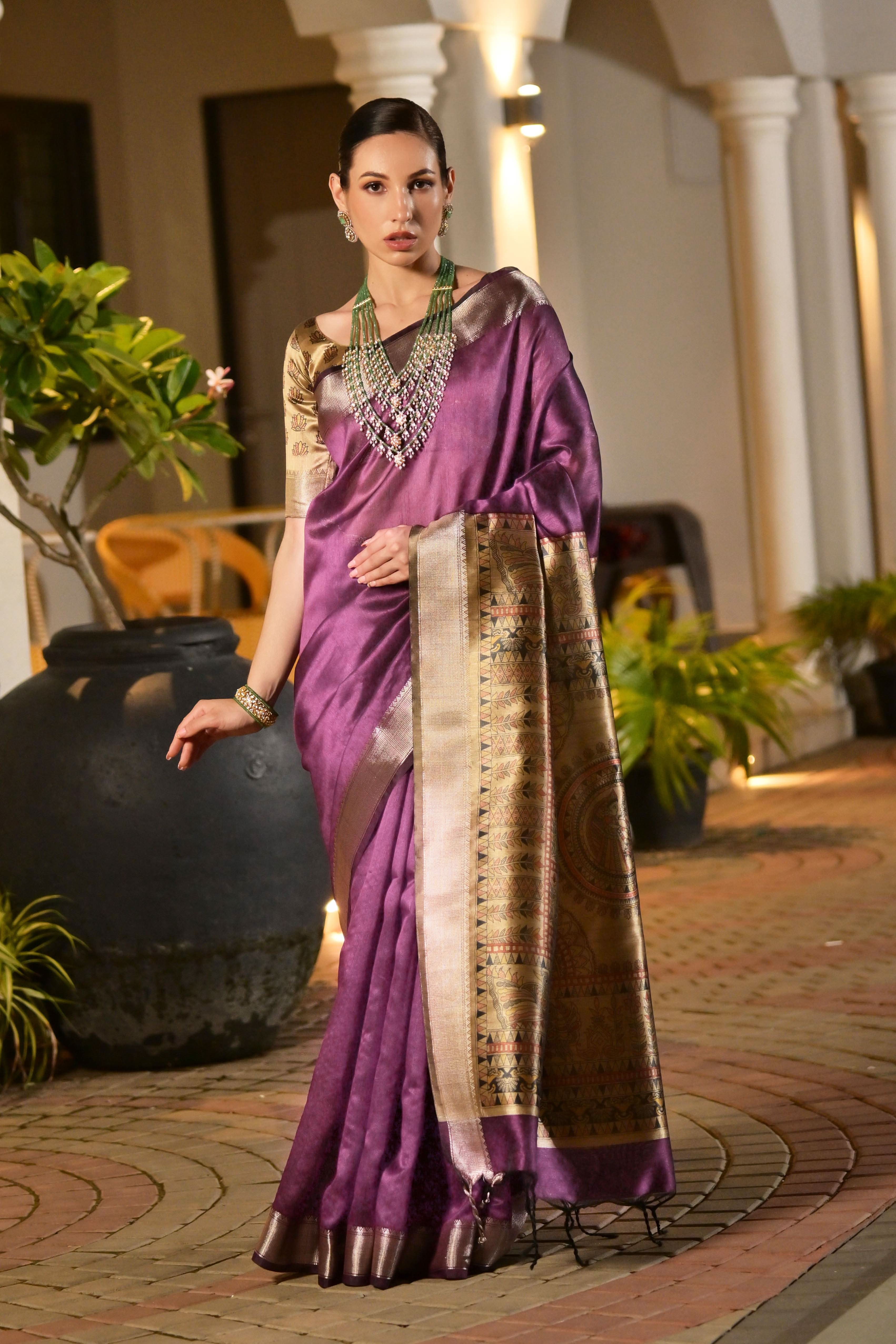 Sridevi tussur Silk laaki