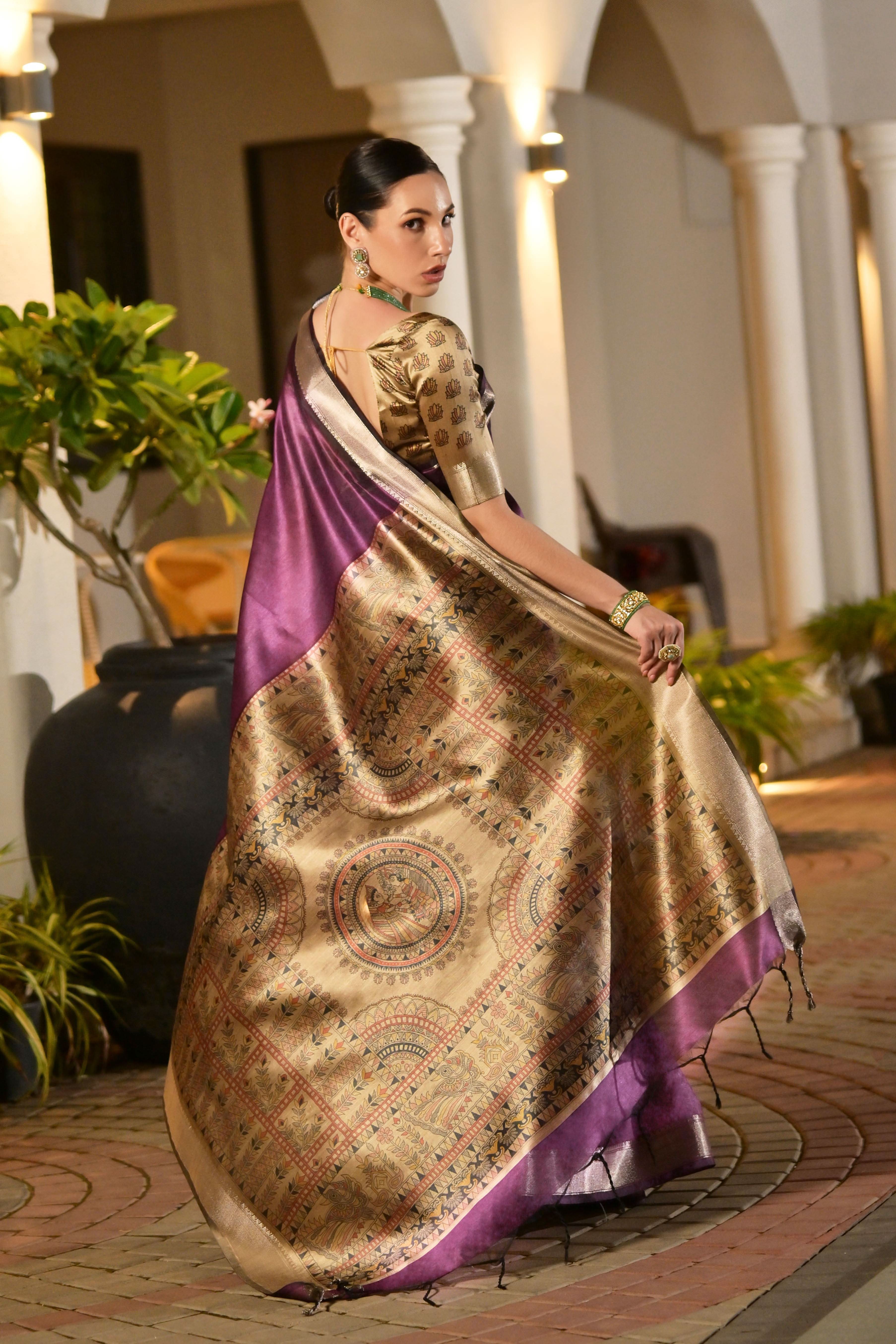 Sridevi tussur Silk laaki