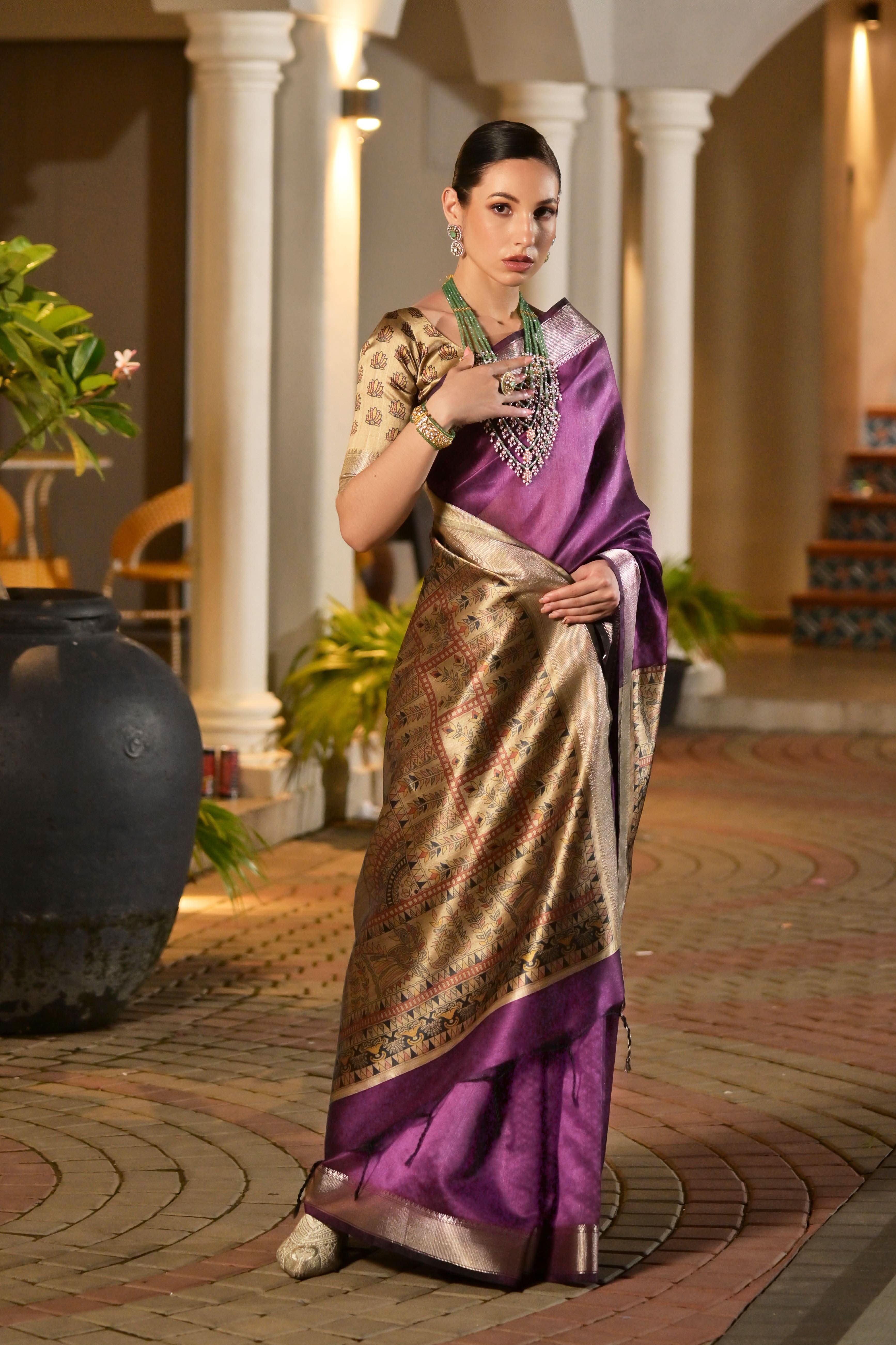 Sridevi tussur Silk laaki