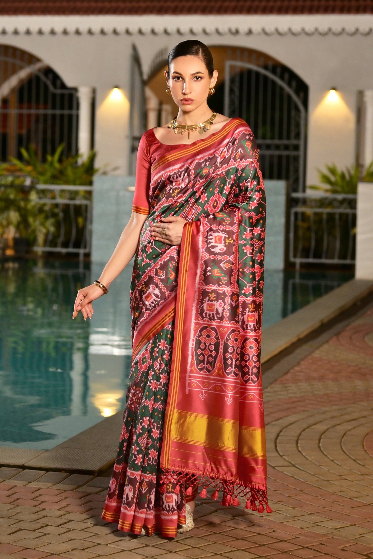Gowri patola silk saree laaki