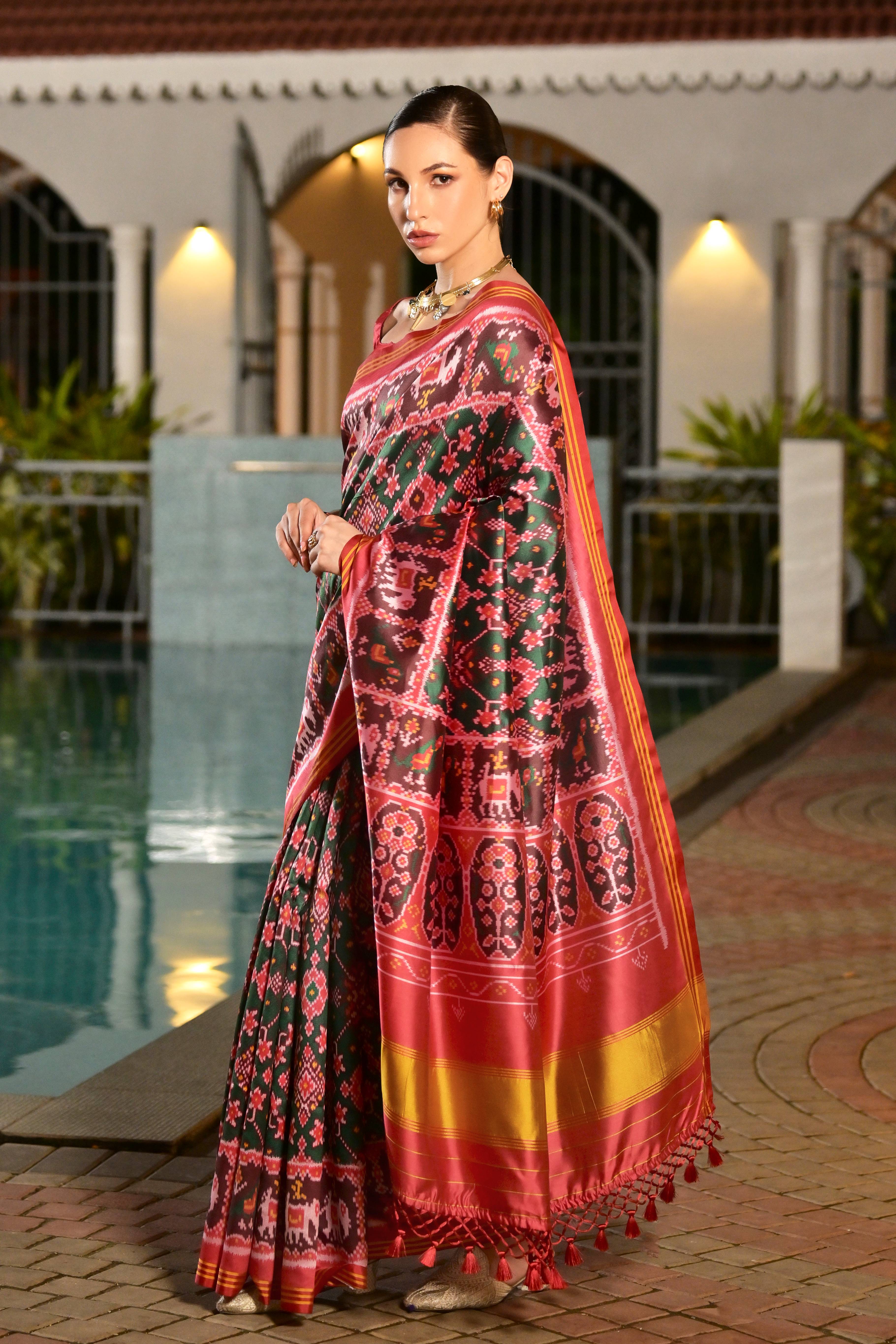 Gowri patola silk saree laaki