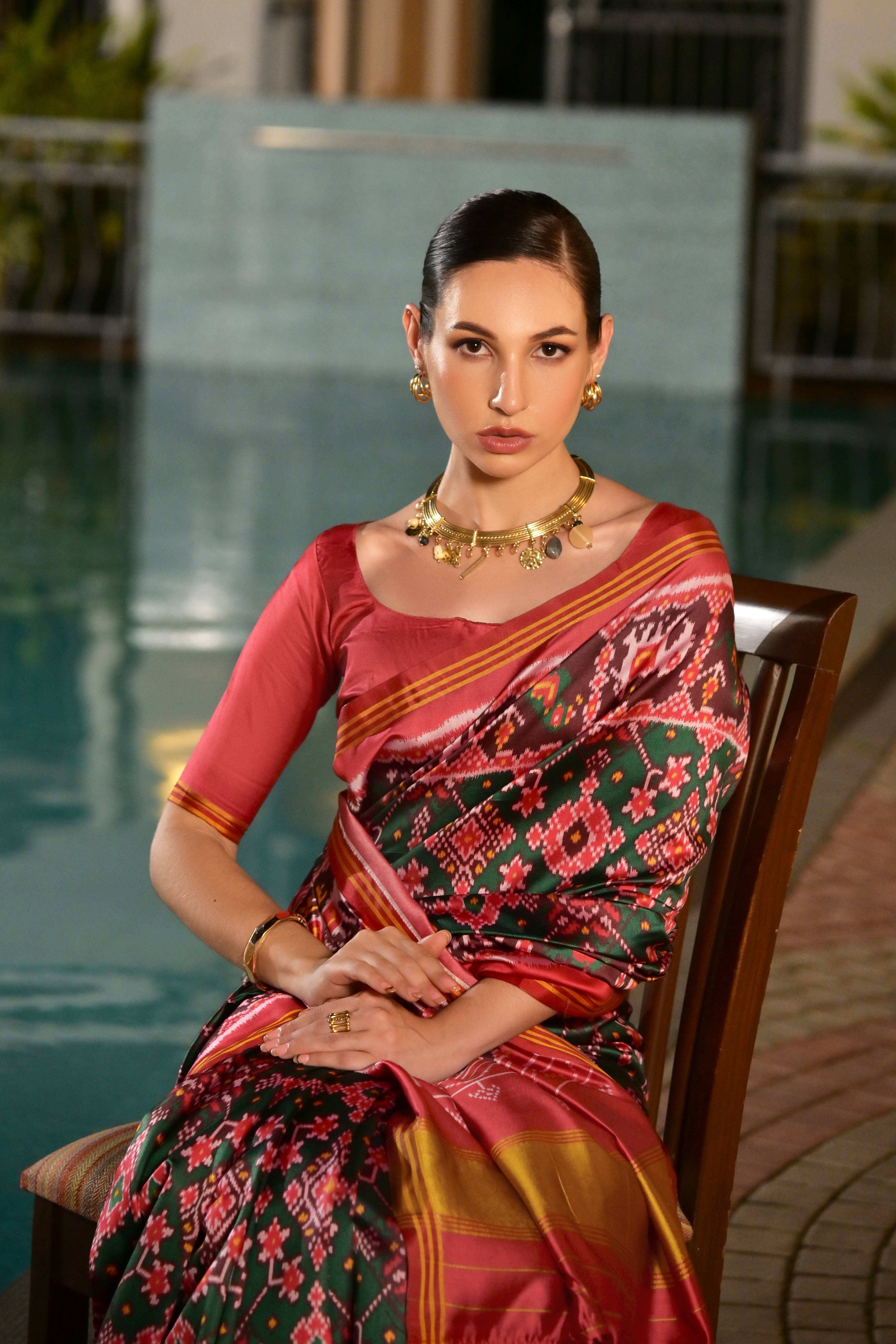 Gowri patola silk saree laaki