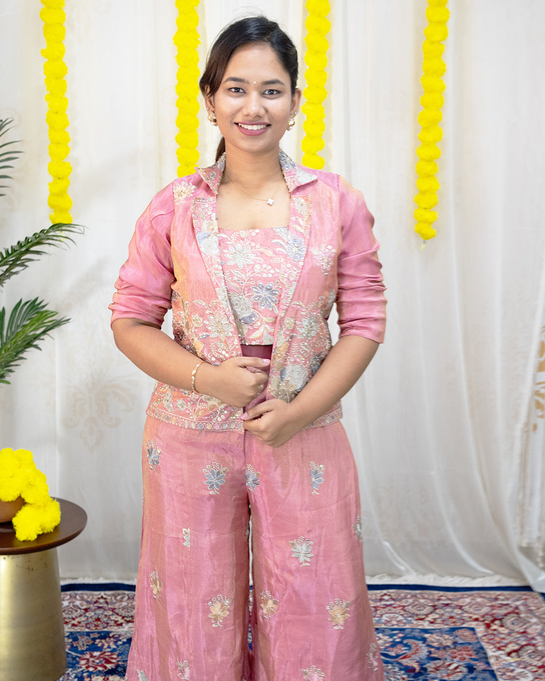 Lisha Pink Tissue 3-Piece Set