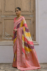 Rani Silk Saree laaki