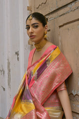 Rani Silk Saree laaki