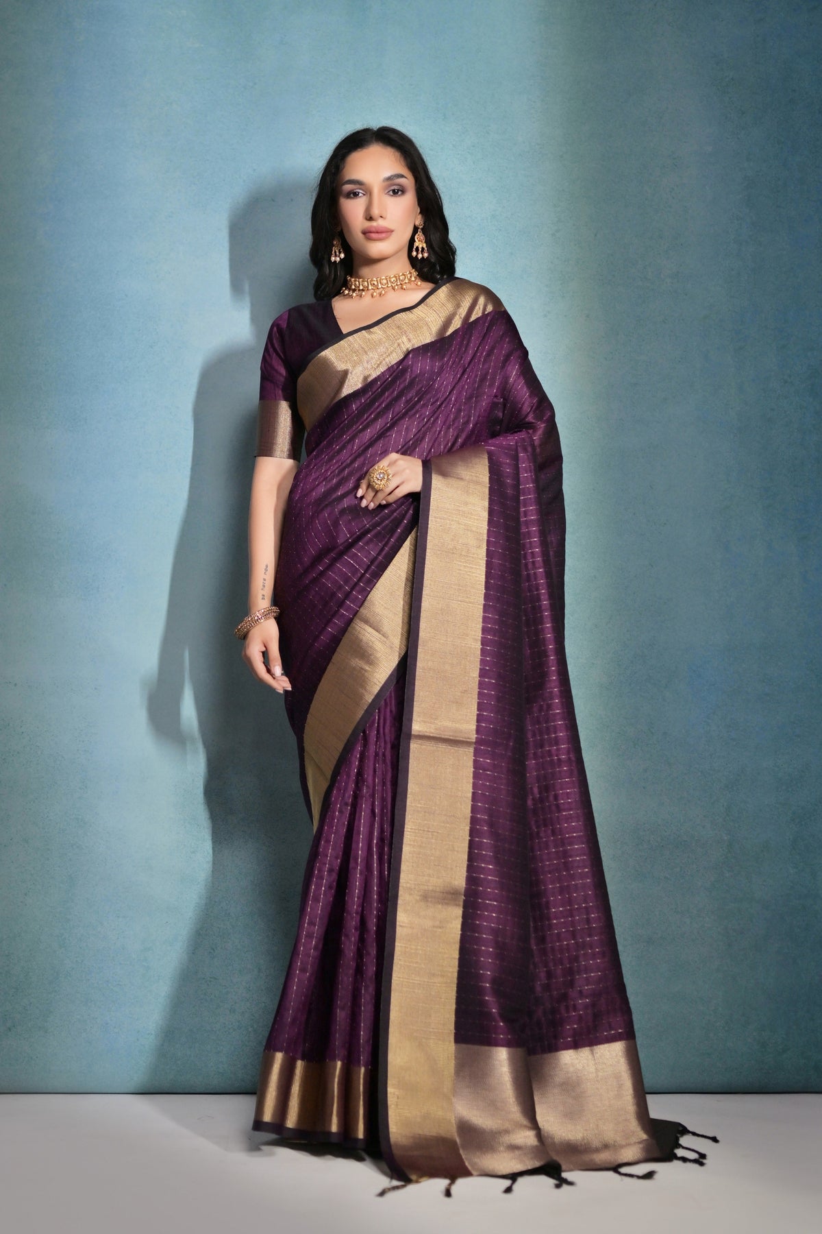 Devi kanjivaram silk saree laaki