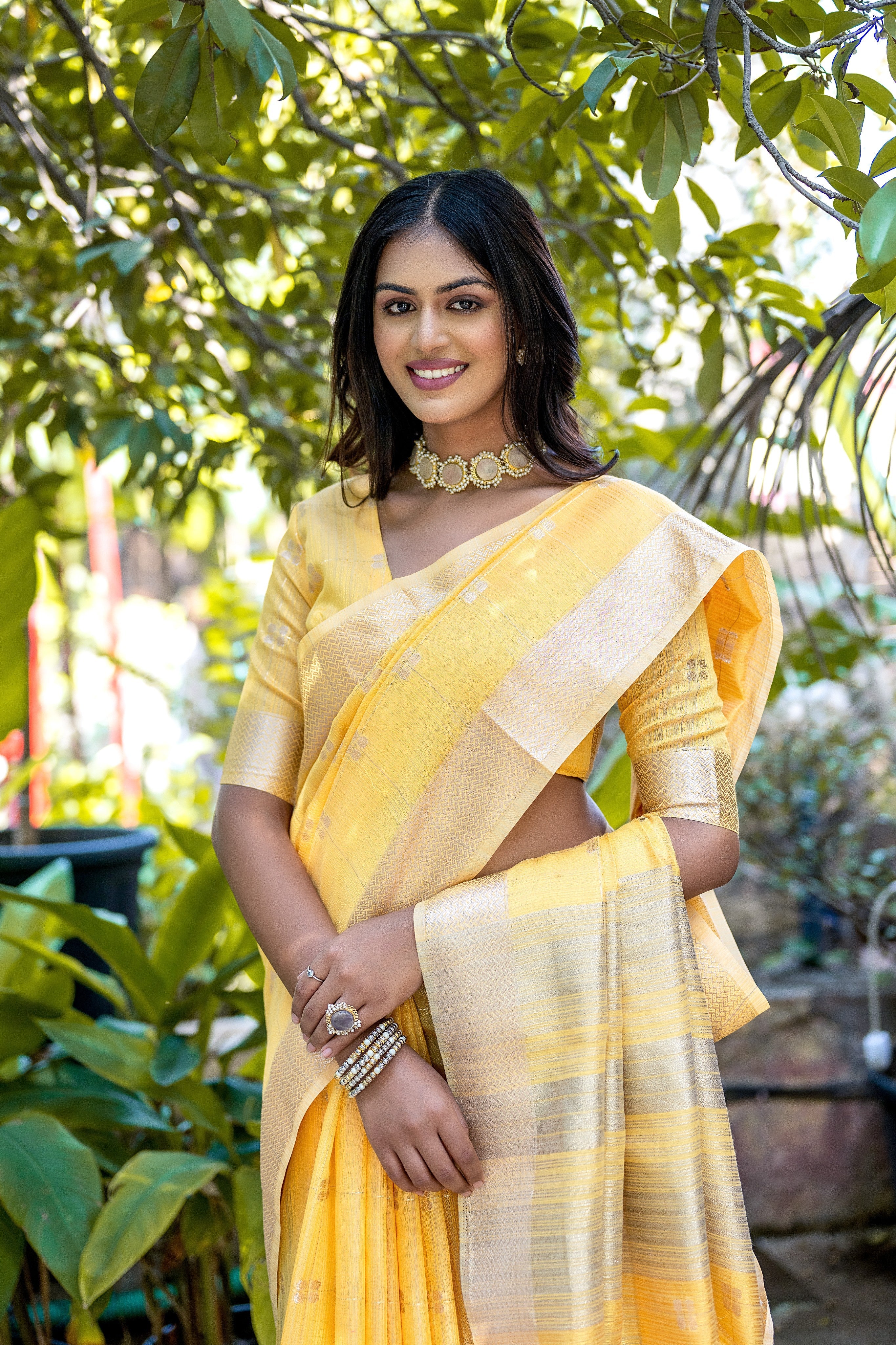 kavya Chanderi Silk laaki