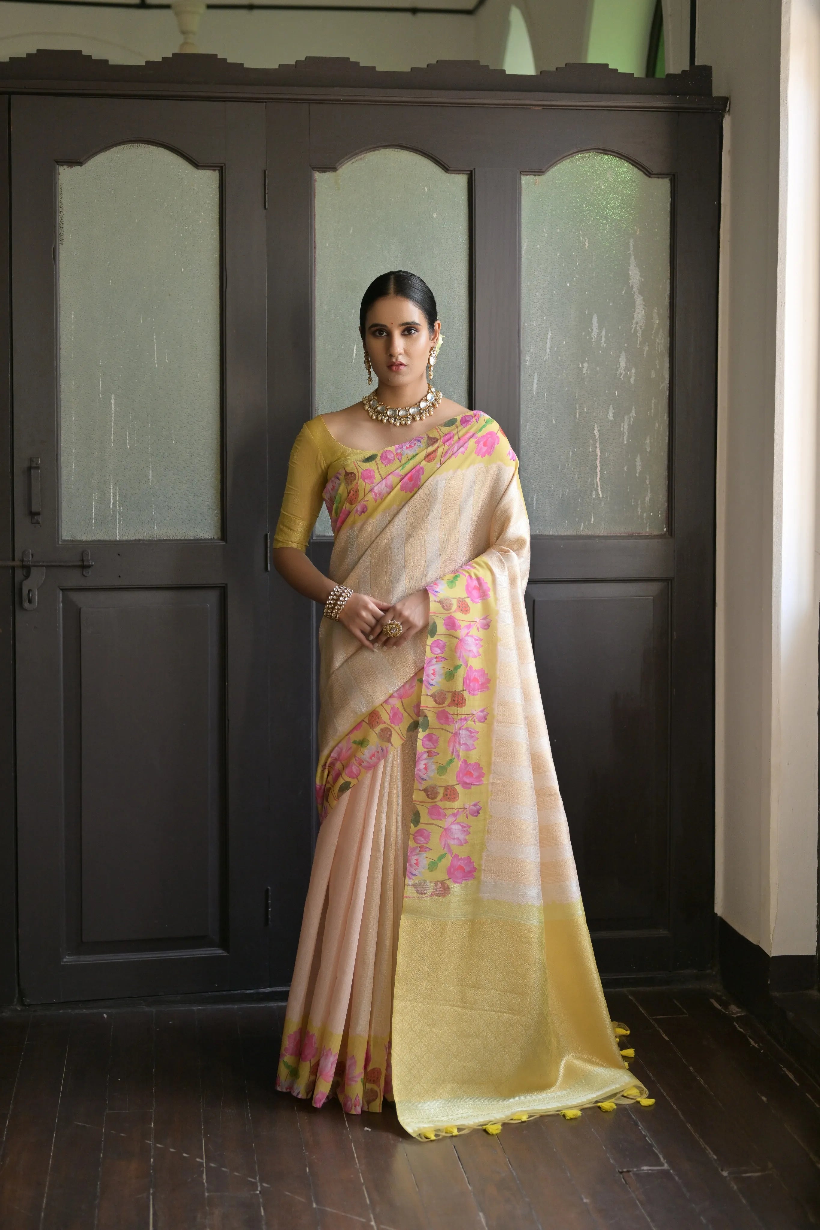 Tharani Tussar Silk Saree