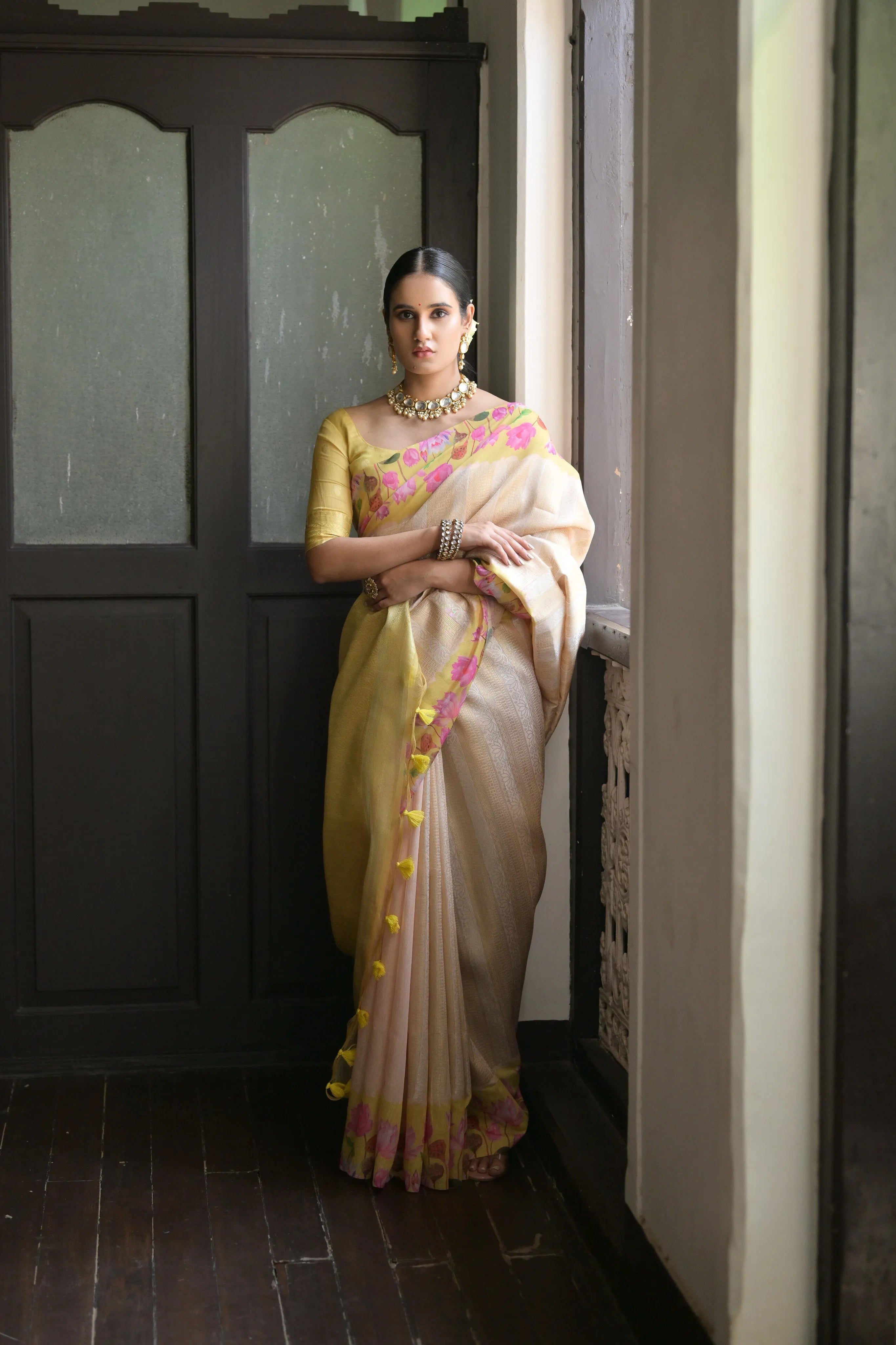 Tharani Tussar Silk Saree