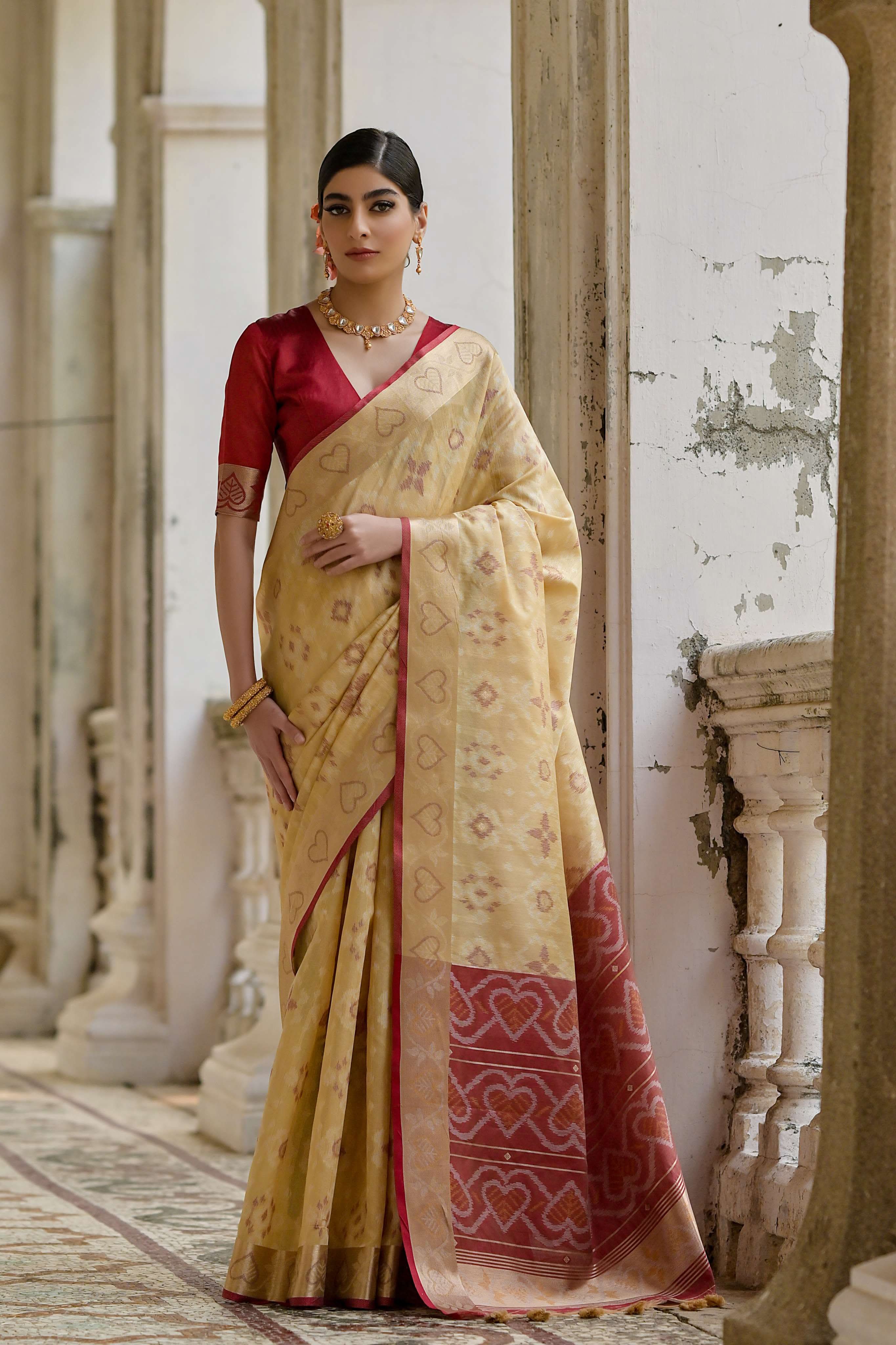 akshi ikat saree laaki