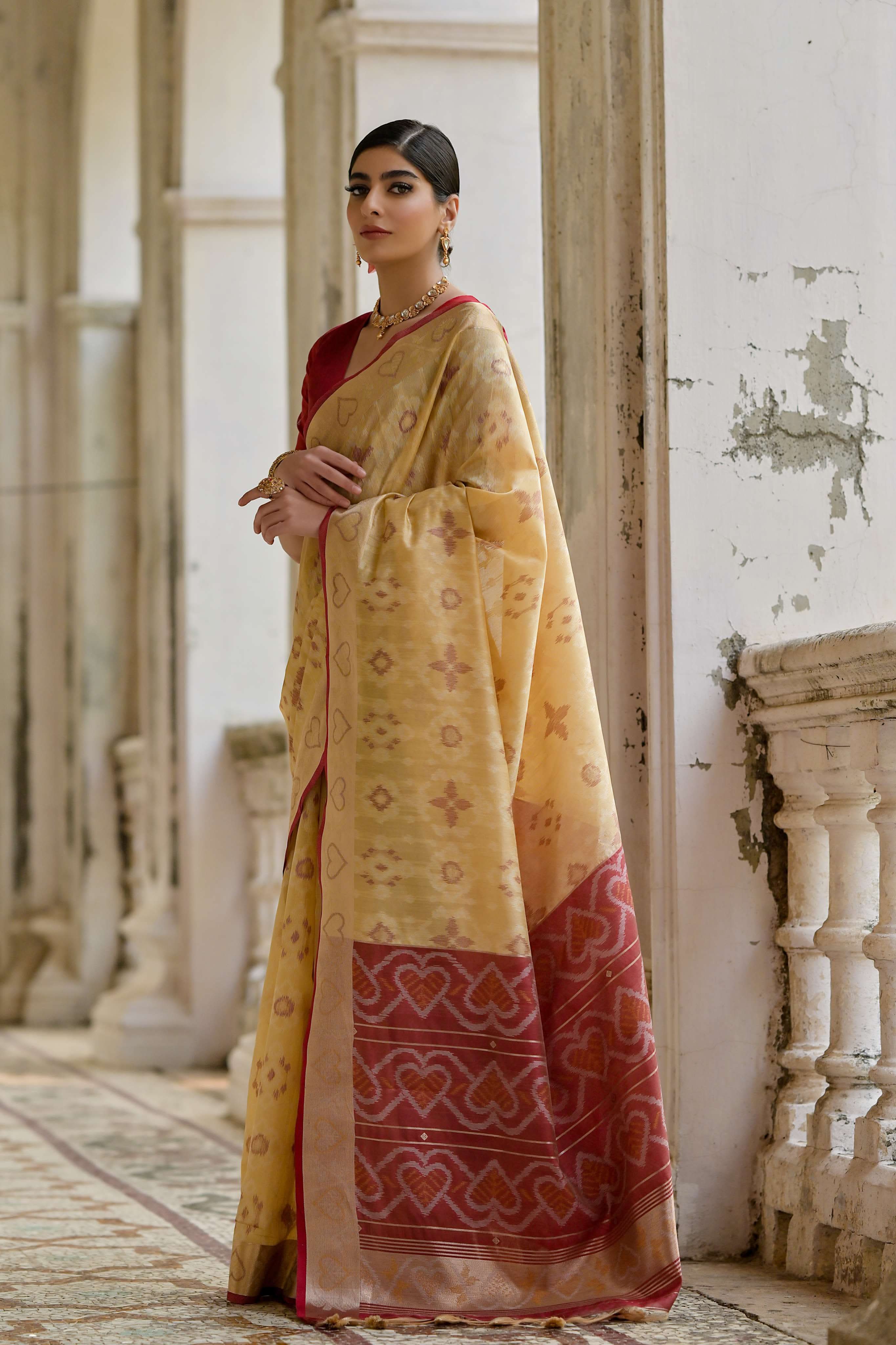 akshi ikat saree laaki