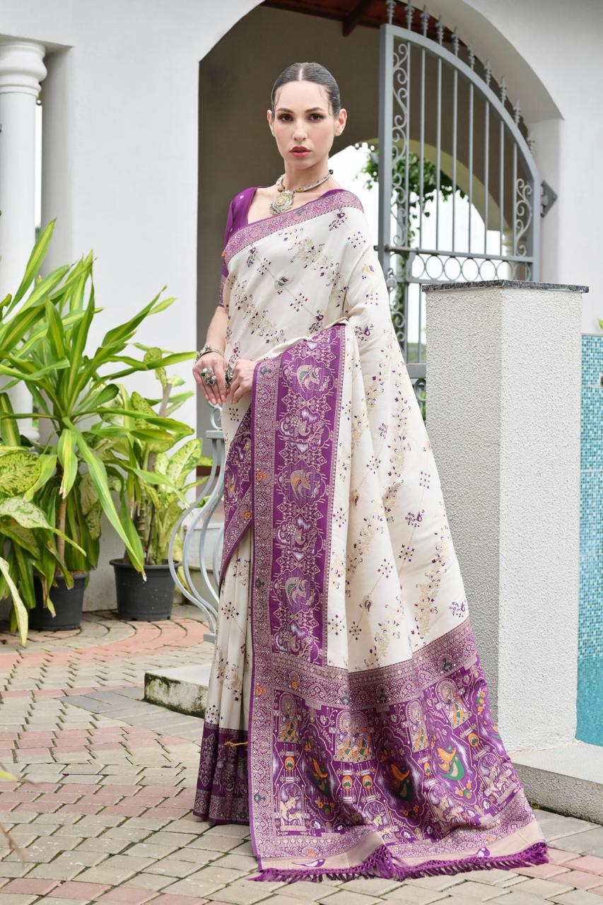 Rasi Patola Silk Saree laaki