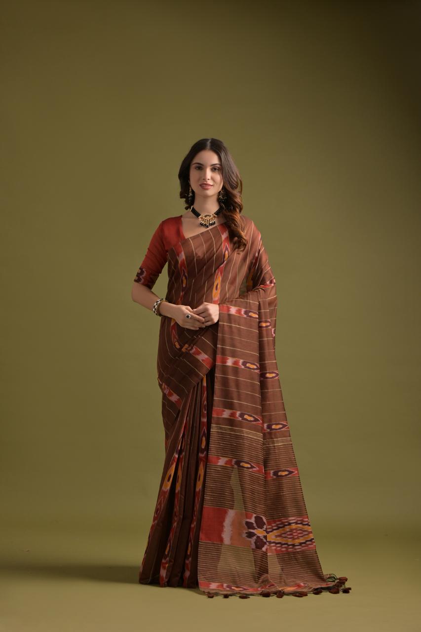 Sudhi ikat saree laaki