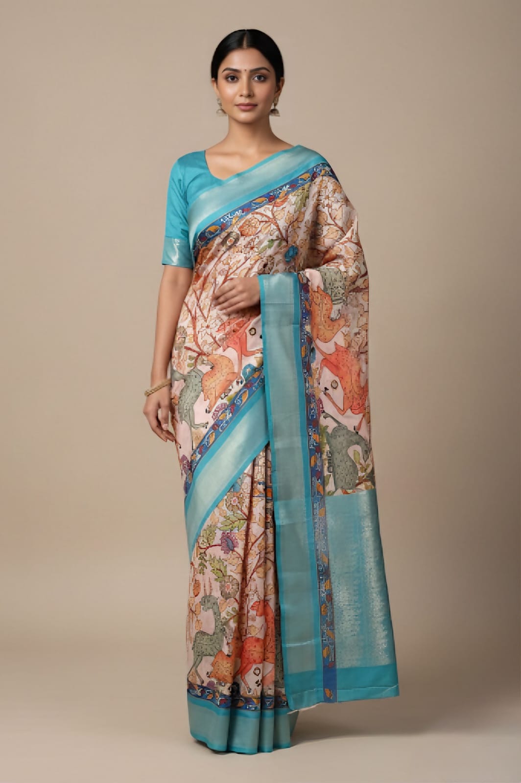 Kaveri Kalamkari Saree