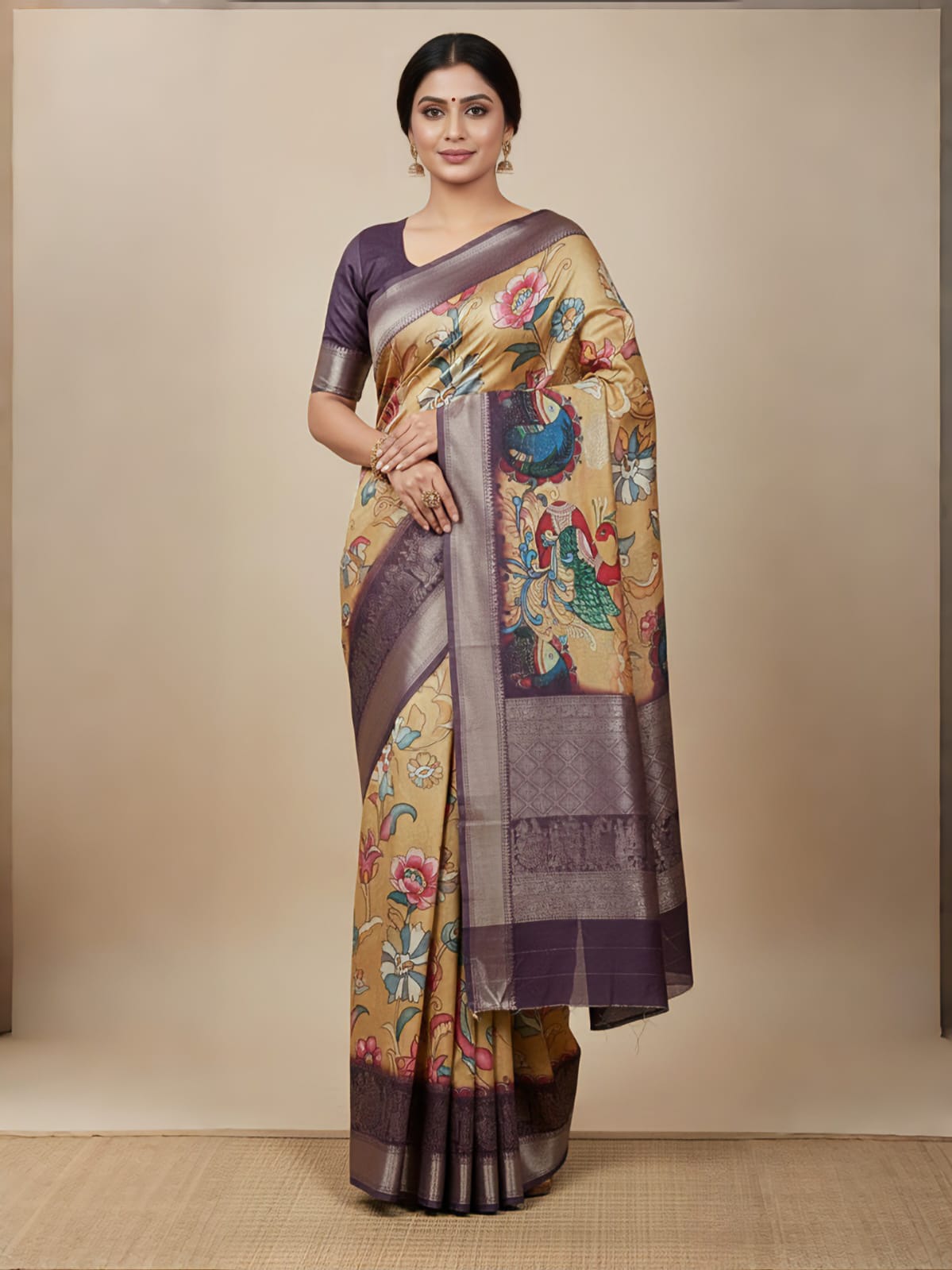 Saranya Kalamkari Saree