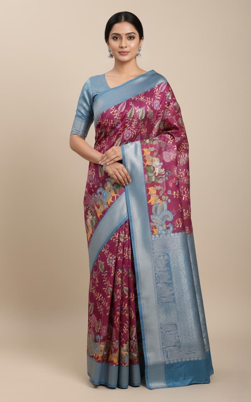 SARVIKA KALAMKARI SILK