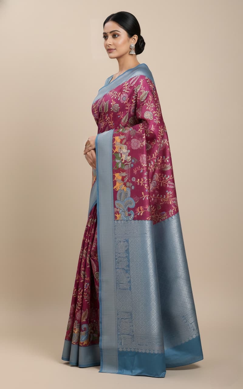 Sarvika Kalamkari Saree