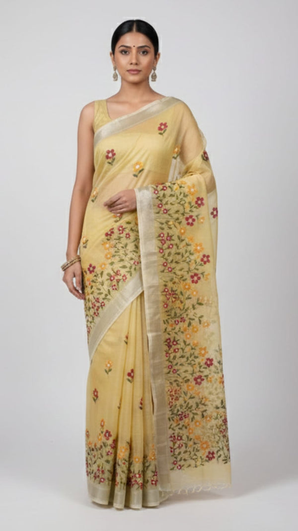 Alia Kota Doria Saree