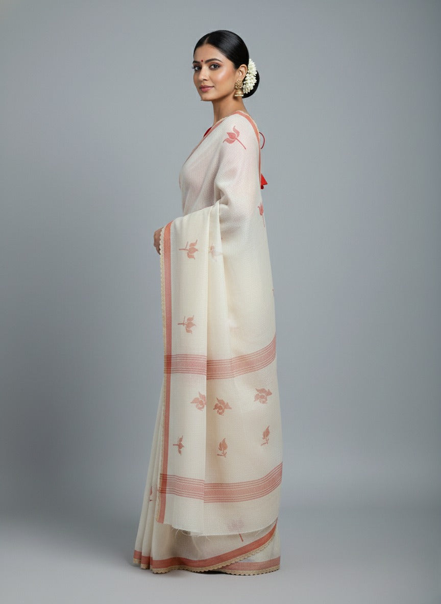 KAMALA POLY LINEN SAREE