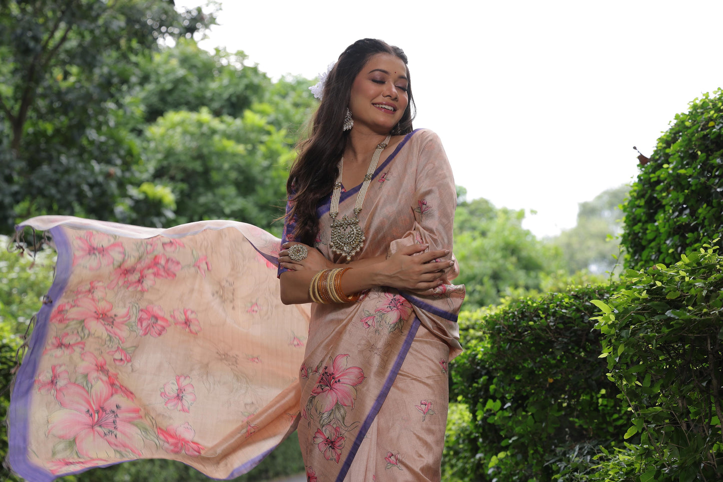 Chandana Chanderi Silk laaki