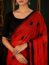 Seersha Red Khadi Saree