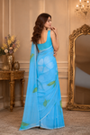 Bhumika Skyblue Chiffon Saree