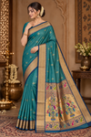Mani Skyblue Kanjivaram Saree