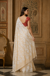 Divya Ivory Khadi Saree