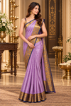 Dahlia Violet Kanjivaram Saree