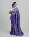 Ananya Purple Khadi Saree