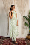 Anushka Handblock Cotton Halter Kurti & Pant Set