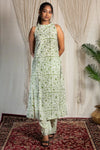Anushka Handblock Cotton Halter Kurti & Pant Set