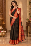 Puja Black Kanjivaram Saree