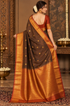 Malli Brown Kanjivaram Saree