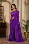 Smitha Violet Khadi Saree