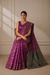 Sanju Kanjivaram Purple Saree