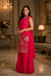 Ayesha Red Sharara Set
